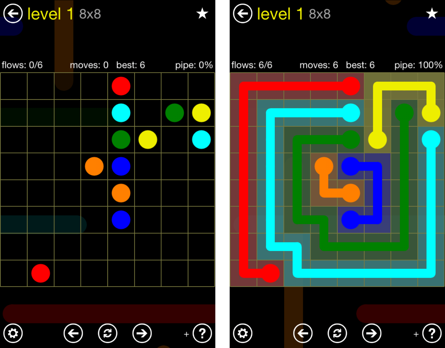 Free Online Color Lines Puzzle Game